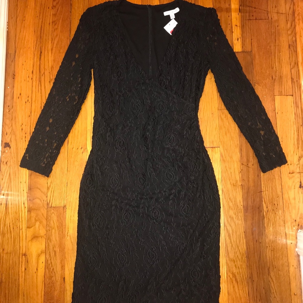Black lace dress
